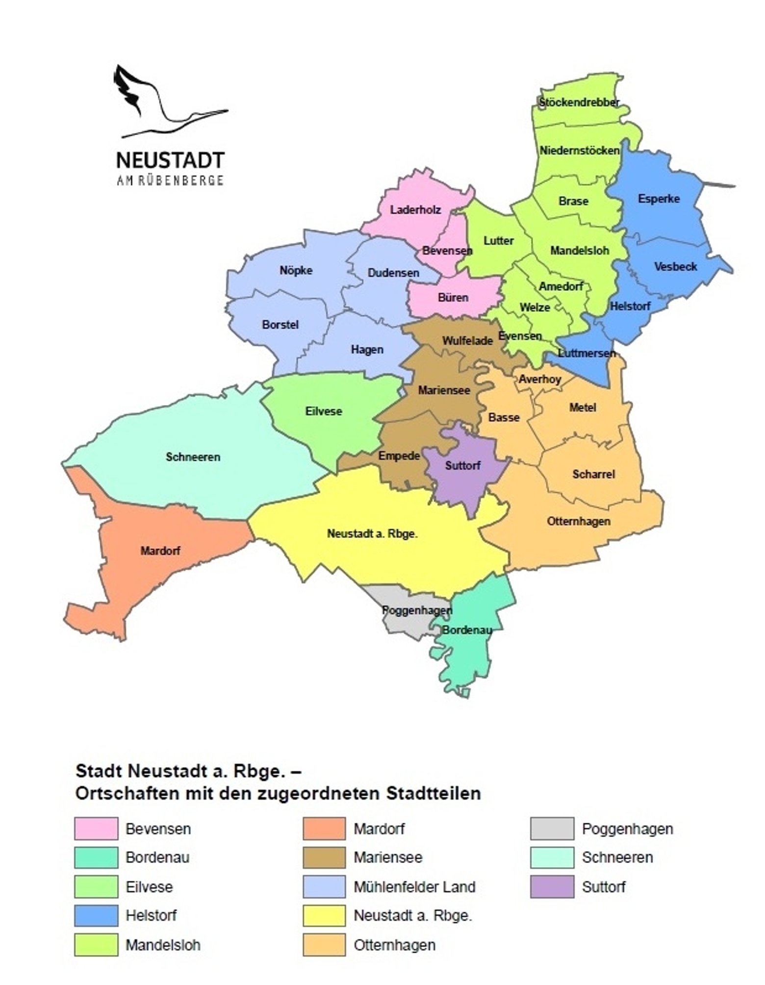 Ortschaften | Stadtverwaltung Neustadt am Rübenberge